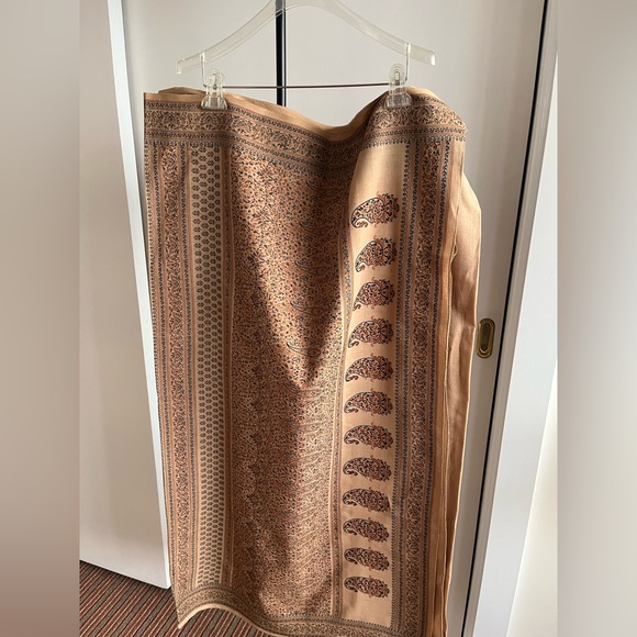 Fabindia style handwoven 100% cotton stunning earth 🌍 tone saree camel 🐪 color - Picture 2 of 16